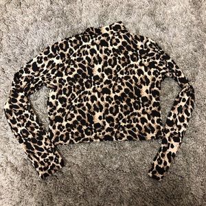 size S cheetah crop top